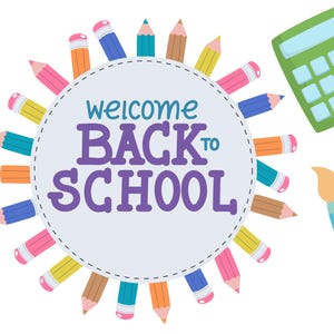 Back to School Banner template digital download