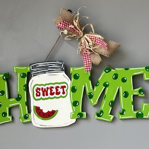 Accroche-porte Home Sweet Welcome pastèque