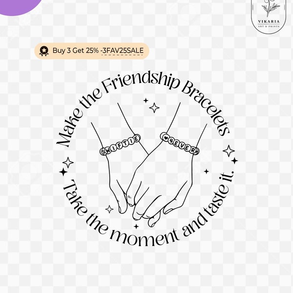 Make the friendship bracelets, take the moment and taste it, you are you own kid, Cruel Summer svg