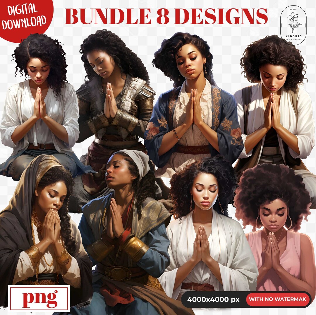 Black Woman Prayer Png,prayer Clipart, Women in Prayer Pngs, Christian ...