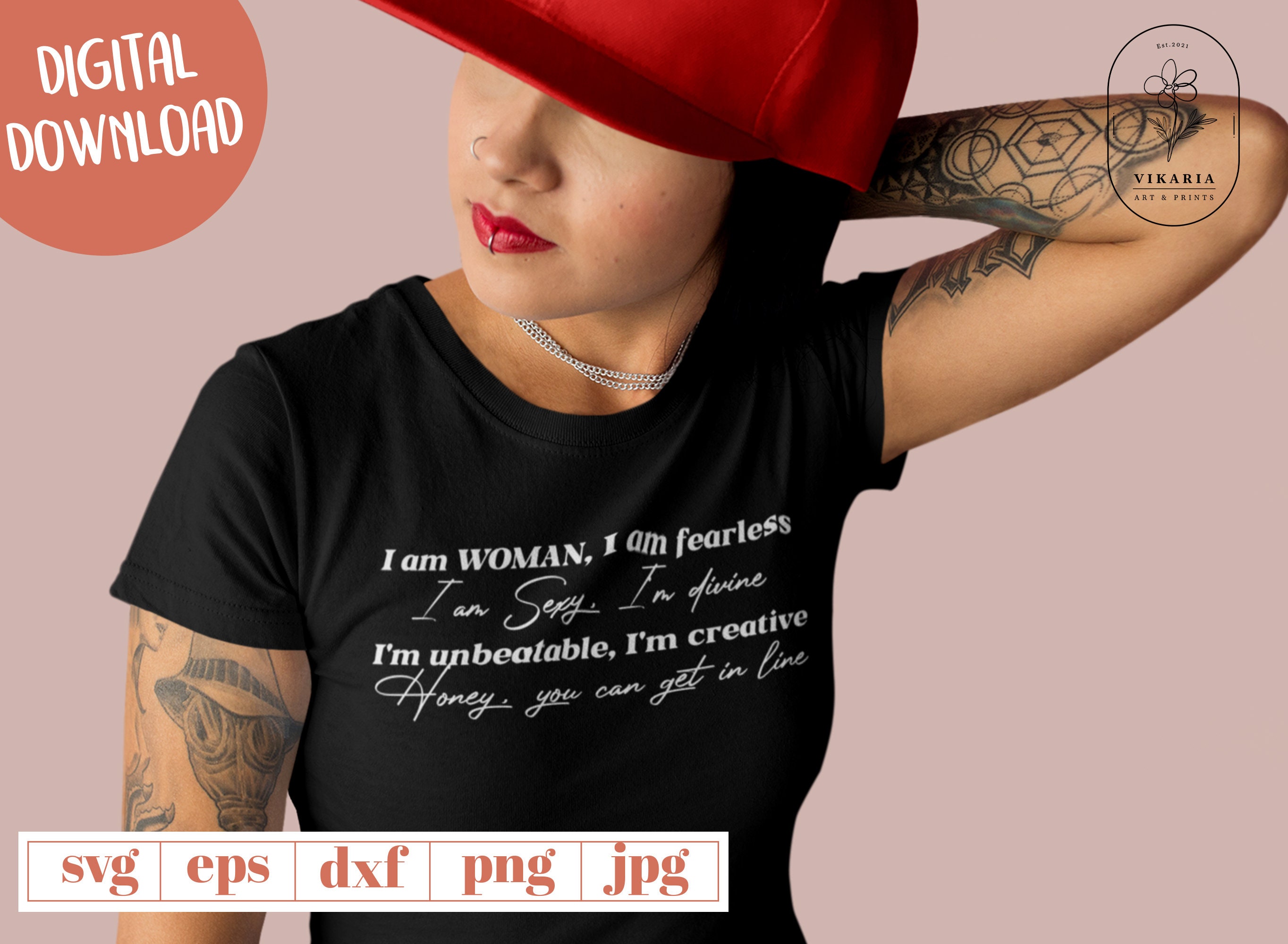 I Am Woman I Am Fearless I Am Divine Song I Am Woman I Am Fearless I Am Sexy I Am Divine Lyrics | Etsy