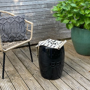 Stool Leyla, Side table, Ceramic stool, Asia