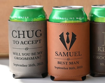 Personalized Groomsmen Can Cooler, Groomsmen Gift Box, Groomsmen Proposal Box, Best Man Proposal, Groomsmen Proposal Gift, Will You Be My