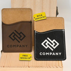 Custom Leather Cell Phone Wallet With Logo, Corporate Gifts With Logo ...