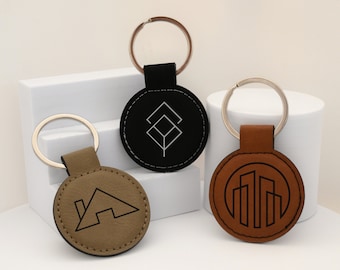 Custom Logo Keychain, Promotional Products, Custom Leather Keychain, Corporate Gift, Corporate Gifts for Clients, Bulk Corporate Gifts