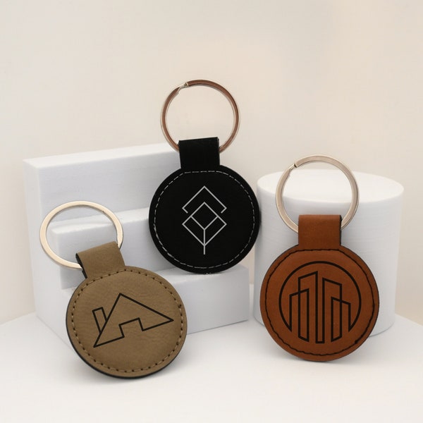 Custom Logo Keychain, Promotional Products, Custom Leather Keychain, Corporate Gift, Corporate Gifts for Clients, Bulk Corporate Gifts