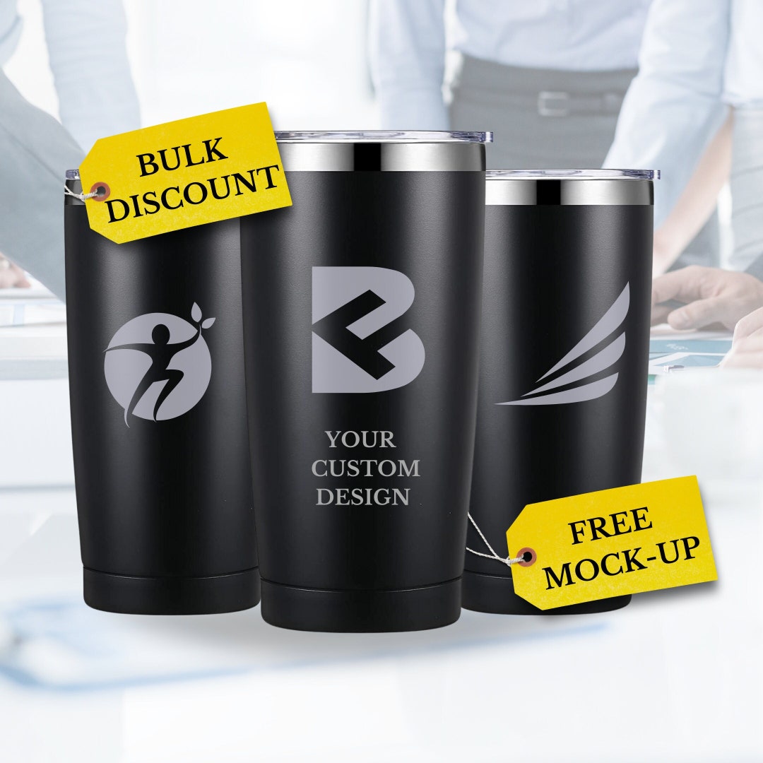 Laser Engraved Tumbler With Logo, Corporate Gifts With Logo, Corporate