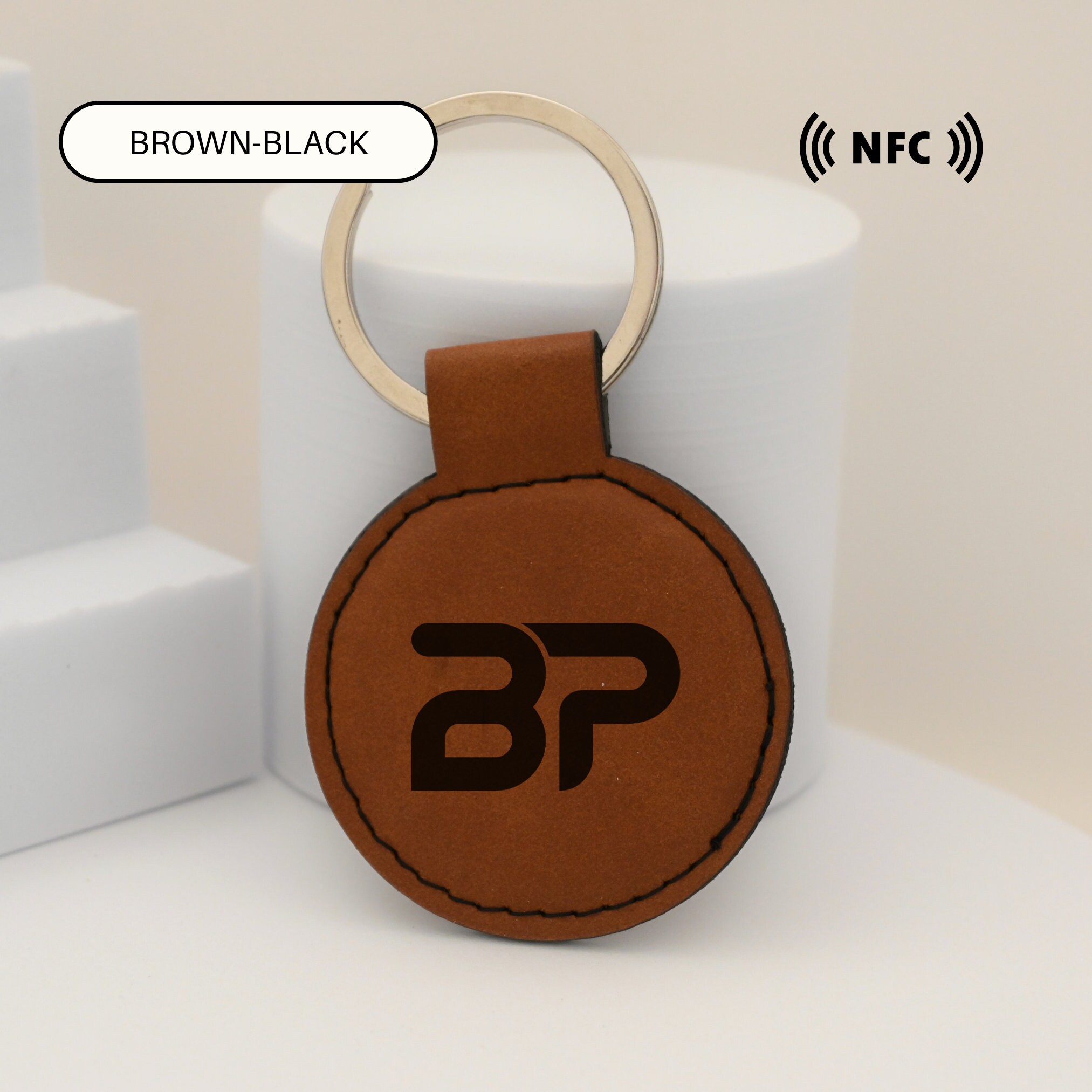 Nfc Fan Keychains NFC Custom Logo Keychain, Custom Leather Keychain, NFC Business Card ...