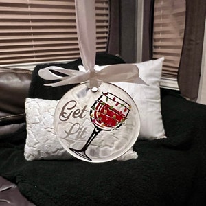 Get Lit Wine Ornament