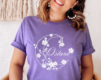 Camisa de Ostara / Camisa de Oestara Bendita / Camisa de Eostre / Camisa de Luna de Primavera / Camisa Pagana / Camisa de Equinoccio de Primavera