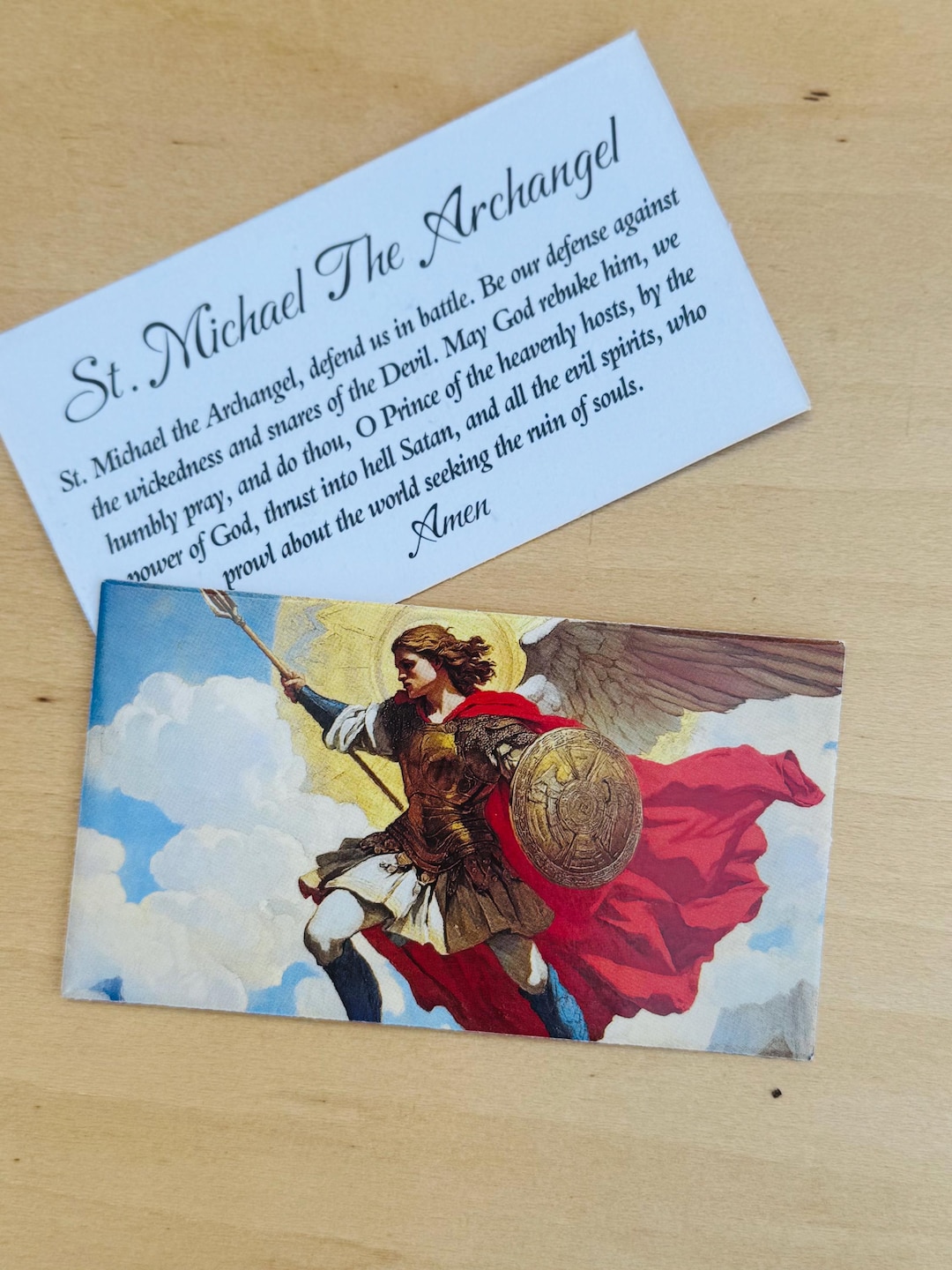 Saint Michael Archangel Prayer Card - Etsy