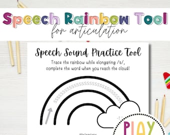Herramienta de práctica de sonido del habla/ SLP / Terapia de articulación / Terapia del habla /Descarga digital /Práctica del habla/Juego de terapia del habla