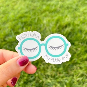 I Spy Microphthalmia Awareness Sticker / TVI Sticker / Blindness Sticker / TVI Gift / Inclusive / Coloboma Sticker image 1