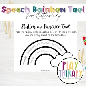 Stuttering Practice Tool/ SLP / Articulation Therapy / Speech Therapy /Digital Download /Speech Practice/Speech Therapy Game