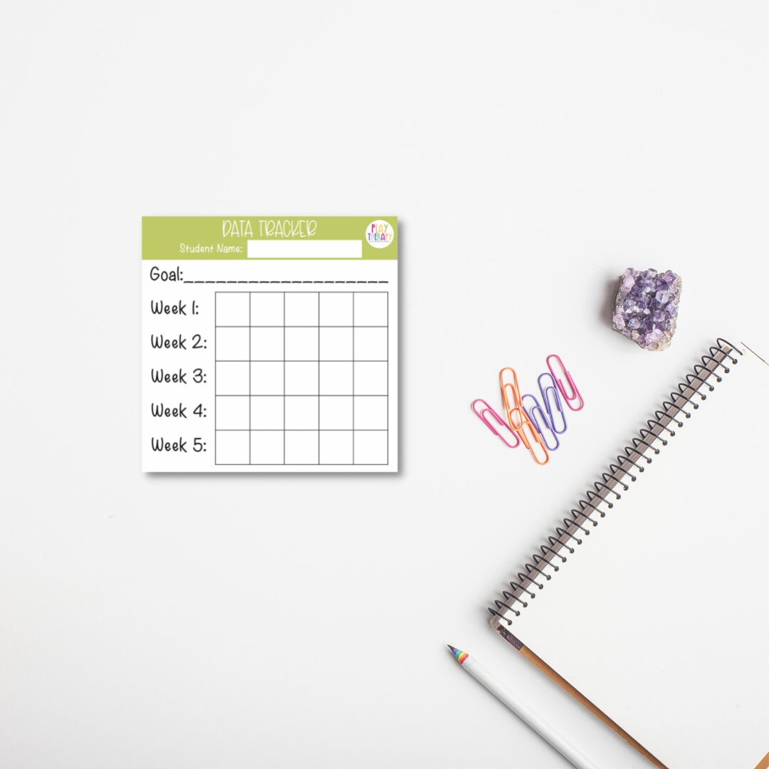 Data Tracker Sticky Notes / SLP Sticky Notes / IEP Checklist Sticky ...