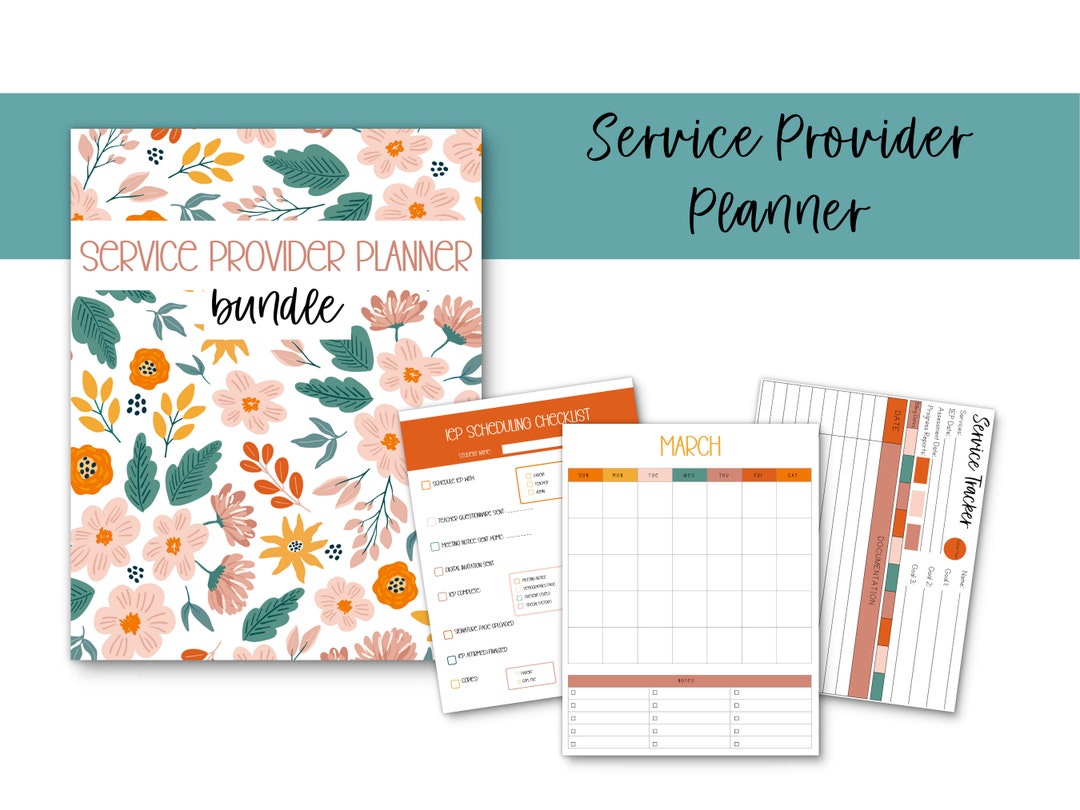 Printable SLP Planner Digital Download Calendar for Ots Printable
