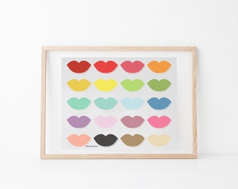 Orthophonie Lips Print/SLPPoster/ChildDevelopment/SpeechRoomDecor/SpeechTherapy/SLP/DigitalDownload/SLPWallArt/WallDecor/Prints