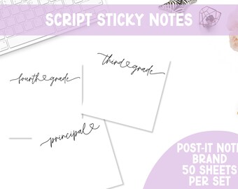 Script Educator Sticky Notes | Teacher Organization | Speech Therapy | Special Education | Back to School | Teacher Organization