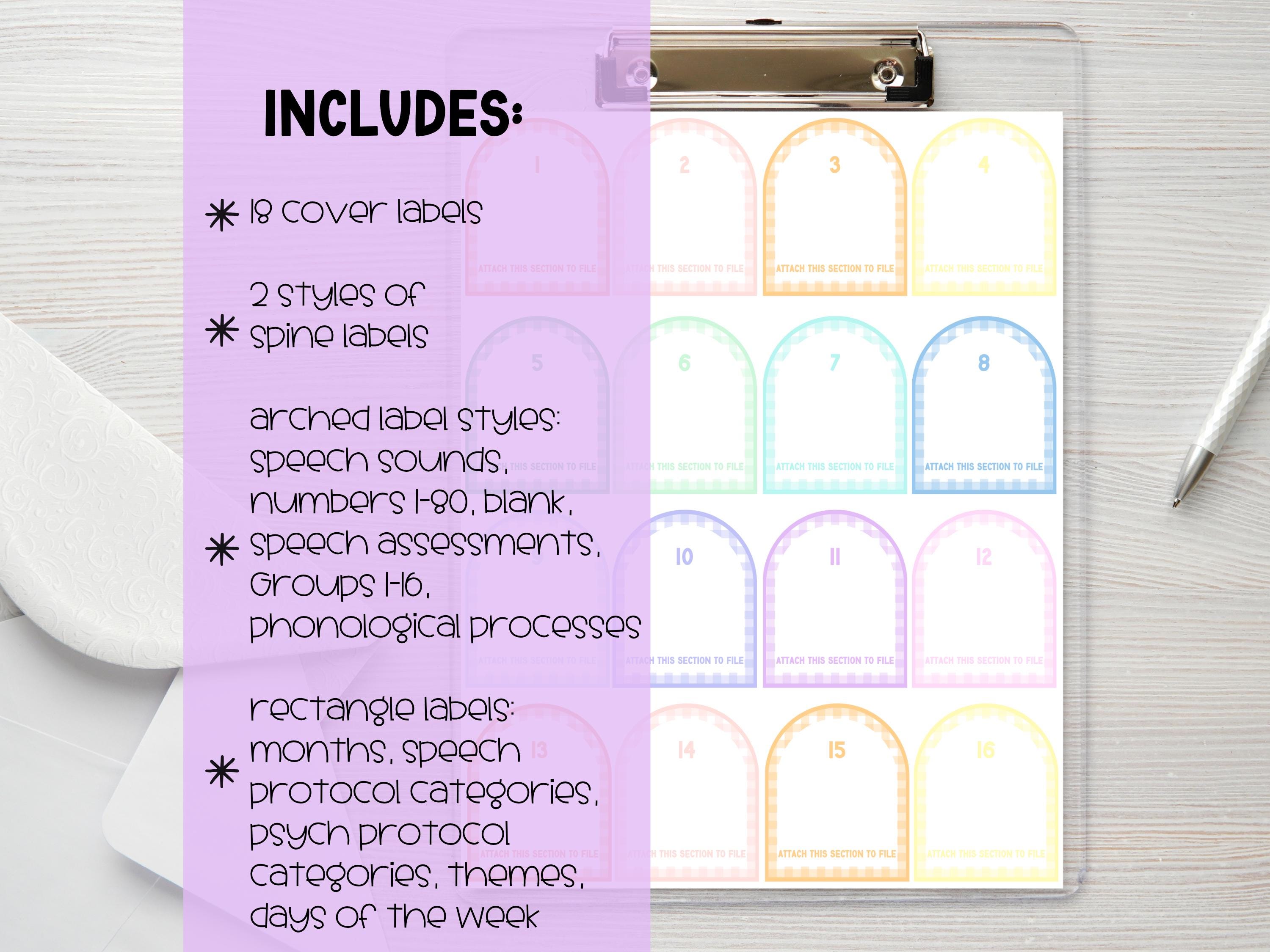 Pastel File Folder Tabs, Labels | Pastel Classroom Decor | Modern ...
