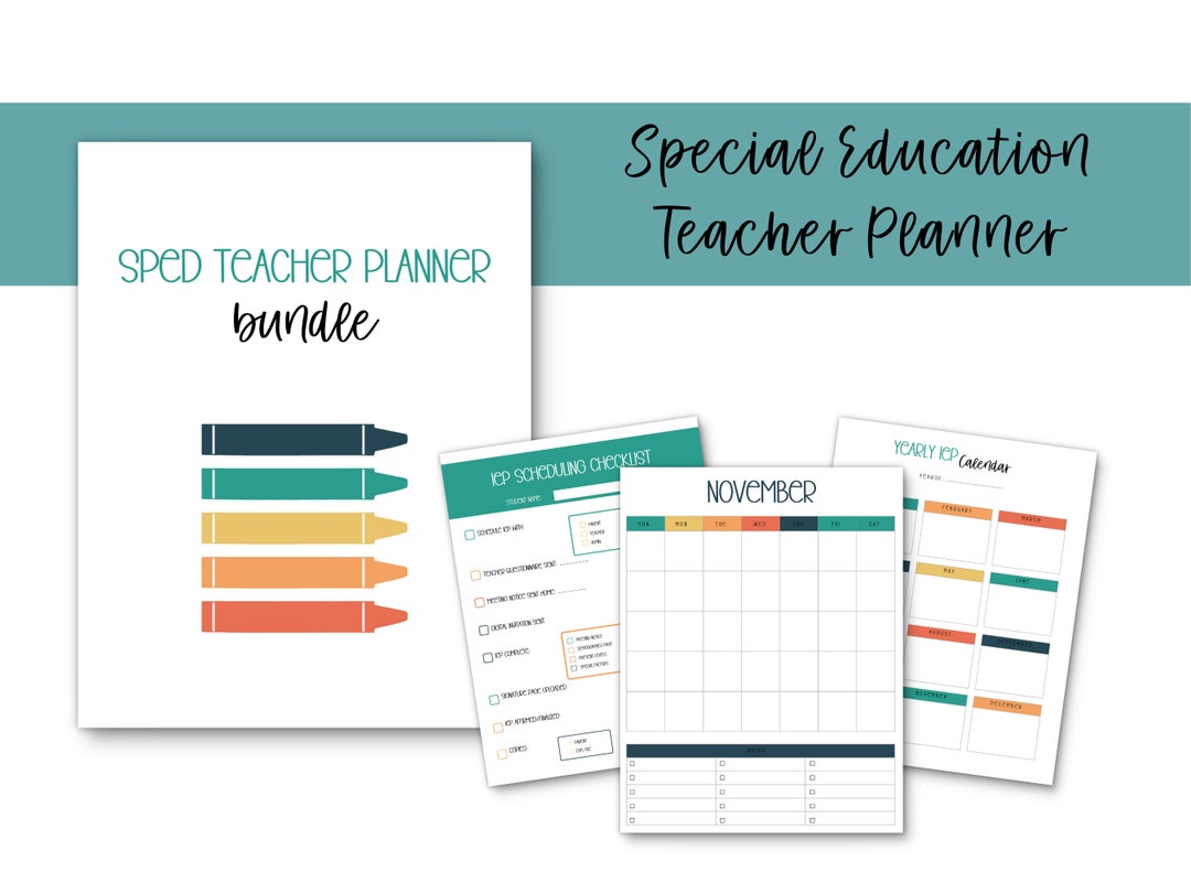 Printable Special Education Teacher Planner Digital Download - Etsy ...