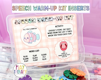Speech Sound Warm-Up Inserts for Independent Practice | Speech Therapy | Articulation Therapy | Speech Sounds