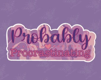 Procrastination PNG, Sublimation Design (téléchargement numérique)