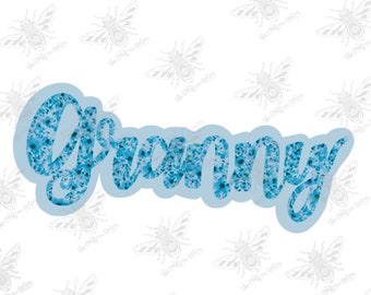 Grand-mère PNG, Design floral de grand-mère, DTG, Sublimation, DTF
