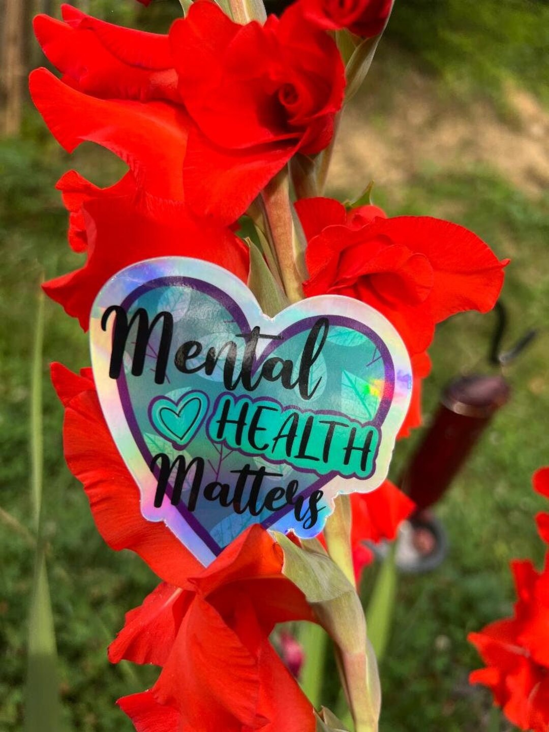 Mental Health Matters Holographic Sticker/ Mental Health Sticker ...