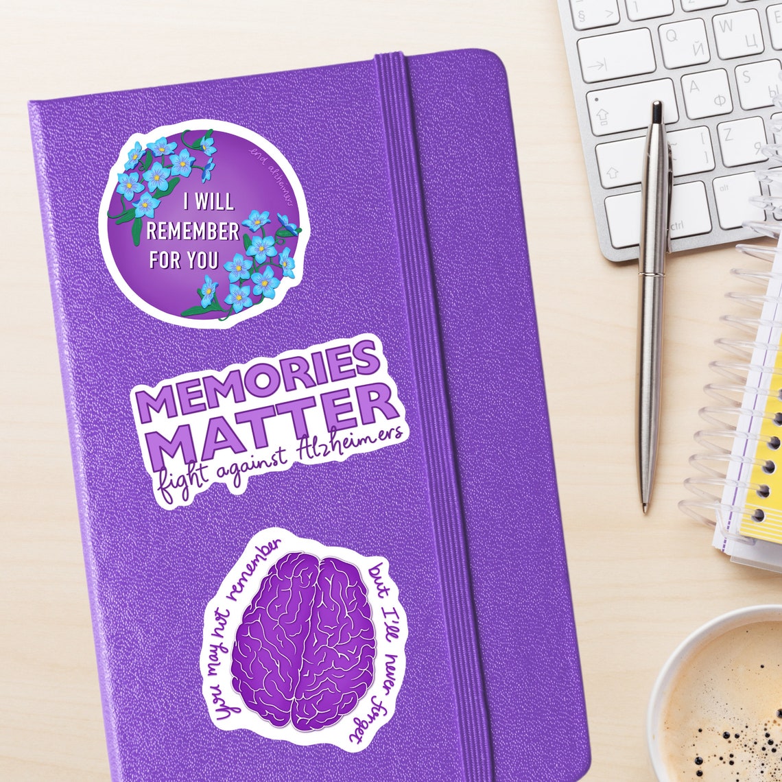 Memories Matter Sticker, Waterproof Matte Vinyl, End Alzheimers ...