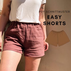 Simple Shorts / Short Pants / Pajama Pants / Boxer Shorts PDF Sewing Pattern and Instructions in German
