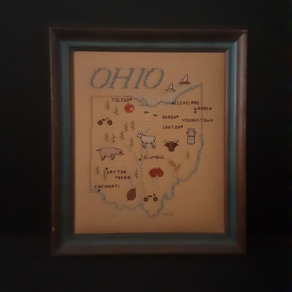 Ohio Cross Stitch Etsy