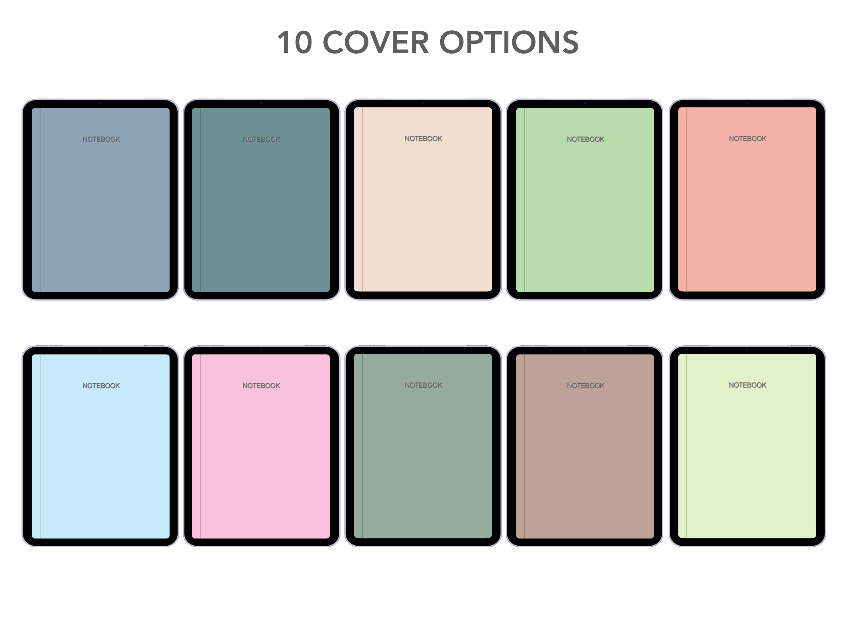 Digital Notebook Planner 48 Different Notetaking Templates Etsy