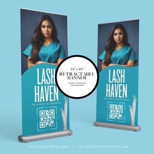 DIY Retractable Banner | Canva Retractable Banner | Event Banner I Pop Up Banners I Roll Up Banner I Retractable Banner