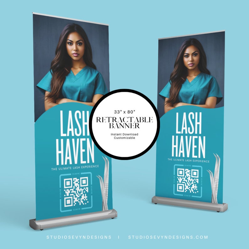 DIY Retractable Banner Canva Retractable Banner Event Banner I Pop up