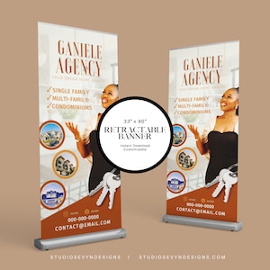 DIY Retractable Banner | Canva Retractable Banner | Event Retractable Banner | DIY Banner I Customizable Banner