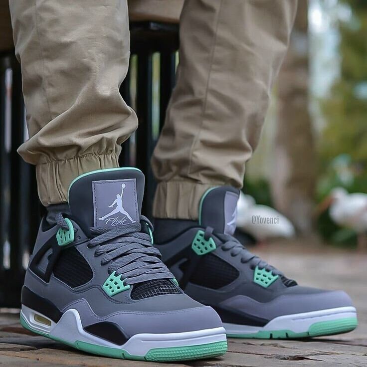 Green Glow Jordans - Etsy