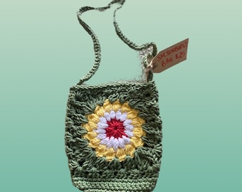 Crochet Mini Vintage Sunburst Bag