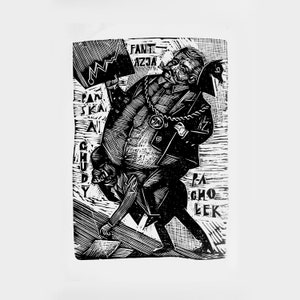 Lord&#39;s Fantasy - Woodcut - Print - Graphic - Polish Folklore - Folk Art - Workshop Graphics - Pesants