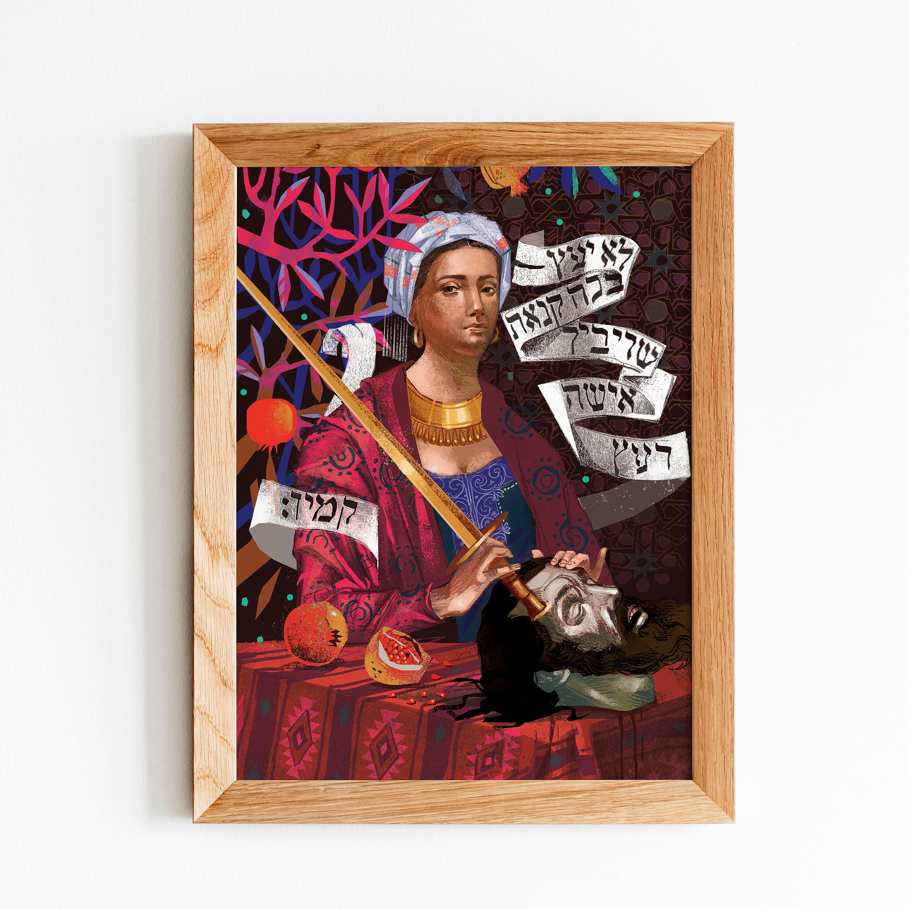 Judith with the head of Holofernes - Illustration - Poster - Print - Saint - Church - Jude - Religion - Saint