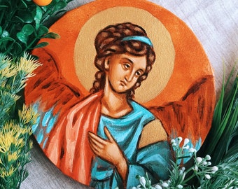 Archangel - Angel - Saint - Painting - Painting - Folk art - Folklore - Image - Guardian Angel - Poland