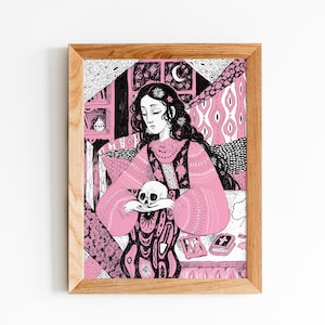 Young Widow - Poster - Slavic folklore - Bestiary - Folk art - Slavic mythology - Demon