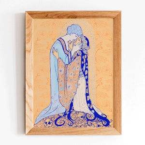 Hades and Persephone - Poster - Illustration - Print - Art - Picture - Gustav Klimt - Alfons Mucha - Secession - Greek Mythology