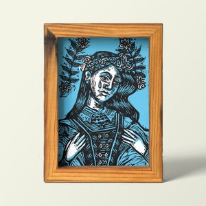 Rusalka -  Print - Illustration - Folkart - A5 - Folklore - Legends - Poster - Drowned