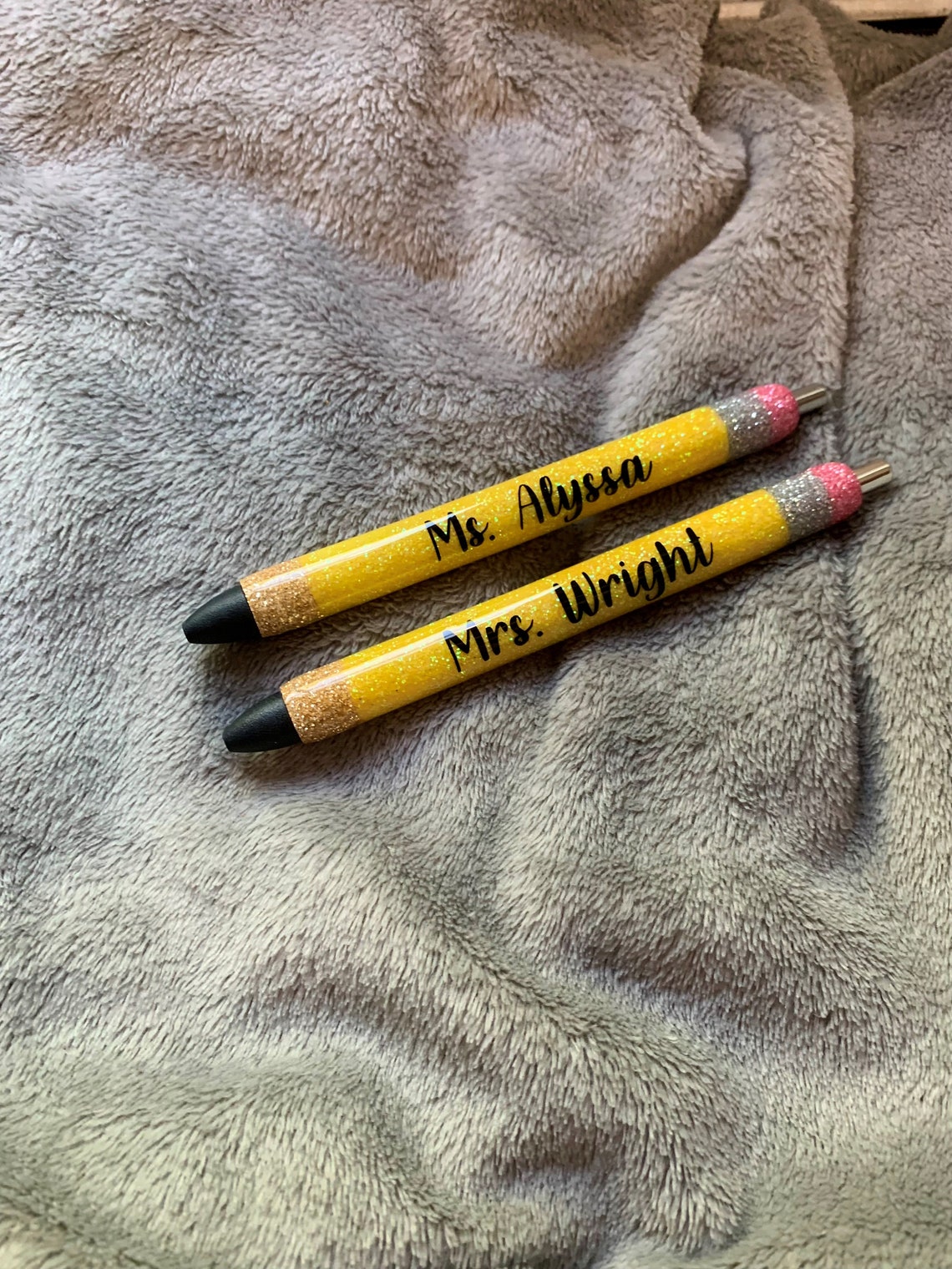 Personalized Epoxy Teacher Pencil Pens Etsy