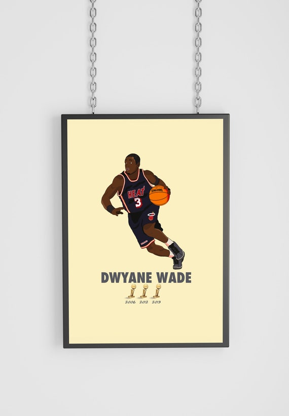 Dwyane Wade Signed Photograph - Dribbling Rookie 8x10