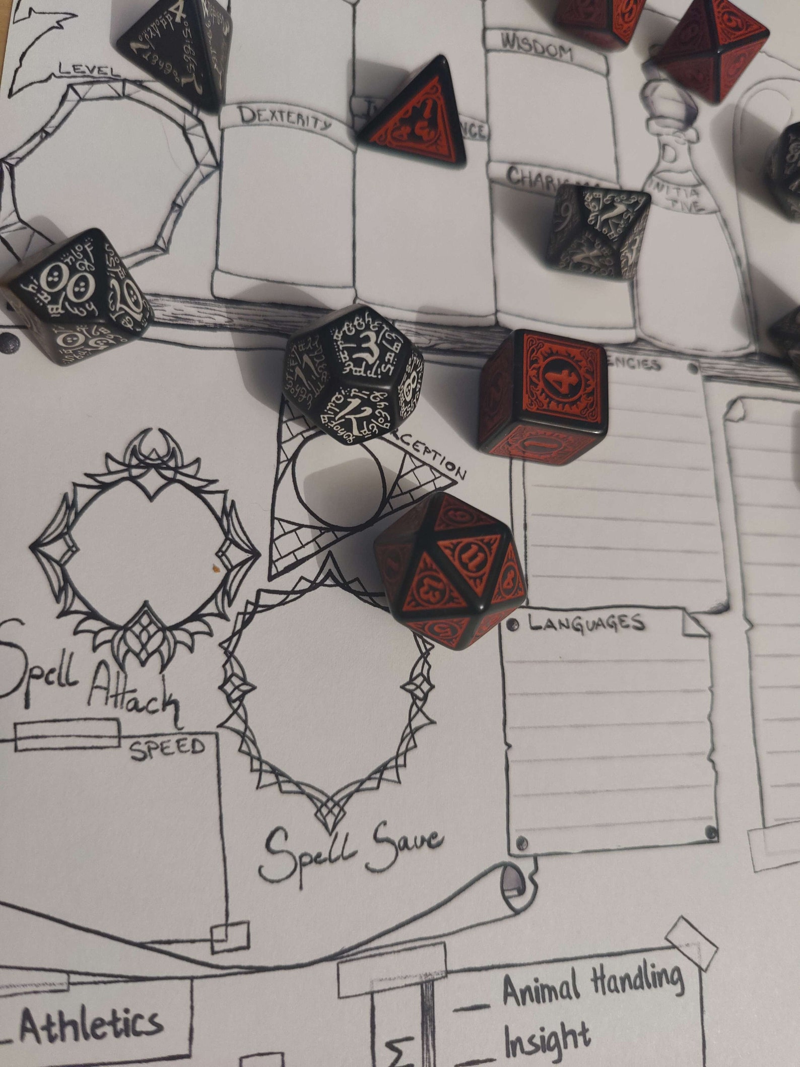 5e Wizard Character Sheet for Dnd Games - Etsy