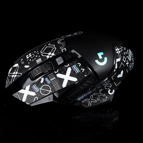 Logitech G502 Hero Printstream Mouse Grip Tape Skins 