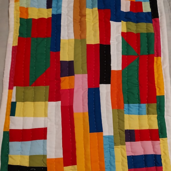 Gee’s Bend Quilt, Handsewn Quilt, Traditional Quilt, Cotton Quilt, Tapestry Quilt