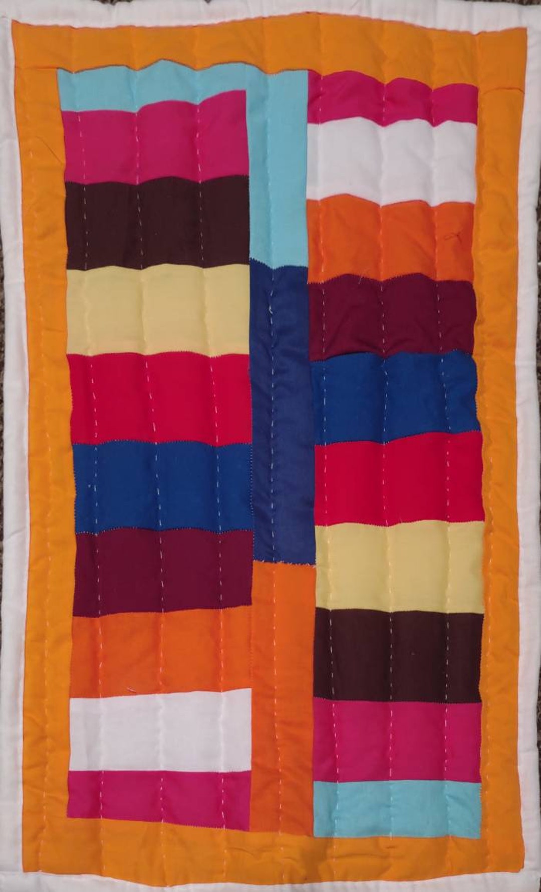 Gee's Bend Quilt, Cotton Quilt, Artistic Quilt, Quilt, Tapestry Quilt