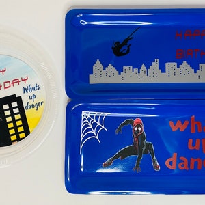 Spider-Man birthday plate set